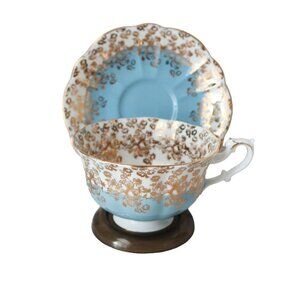 Royal Albert Cascade Series Tea Cup and Saucer Teacup Fine Bone China Tea Party